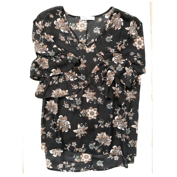 Double Bell ♥️ Sleeve Floral Blouse by Cure NWT 🪺 - Picture 4 of 6